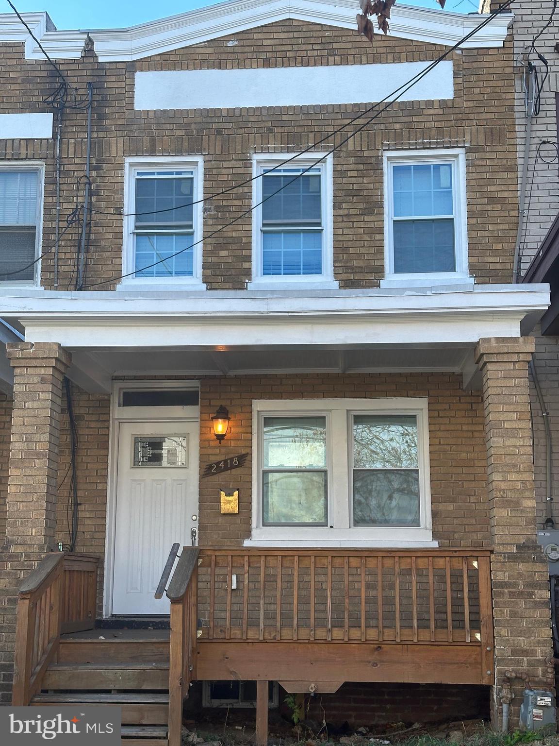 a view of front door of house