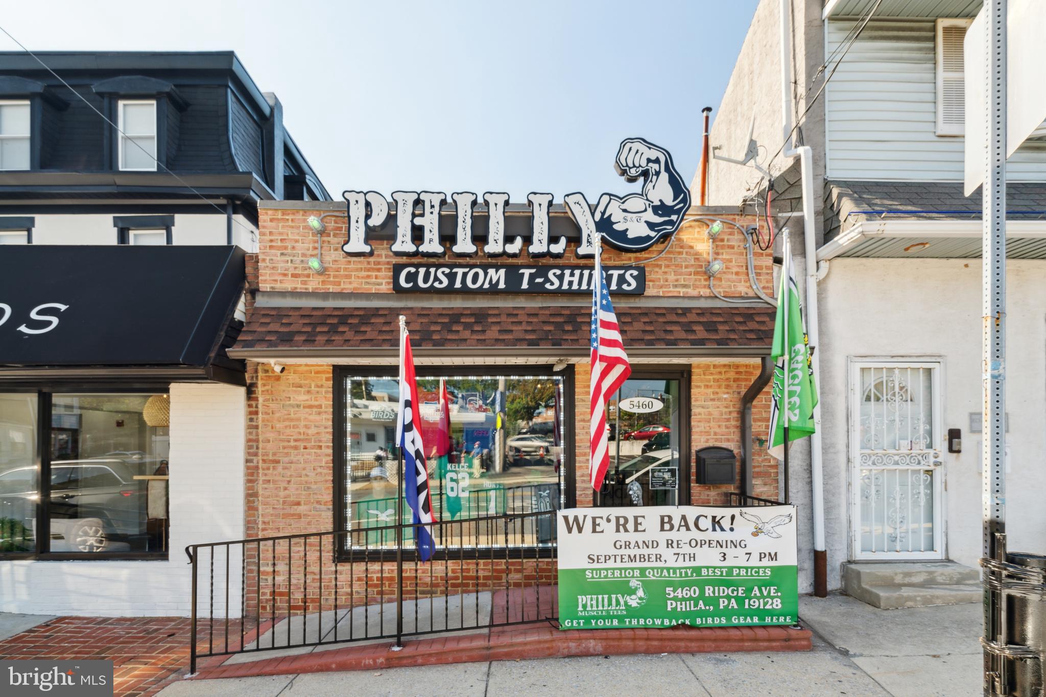 a front view of a building with entryway