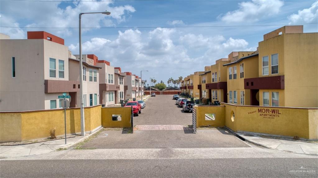 a view of city from a houses