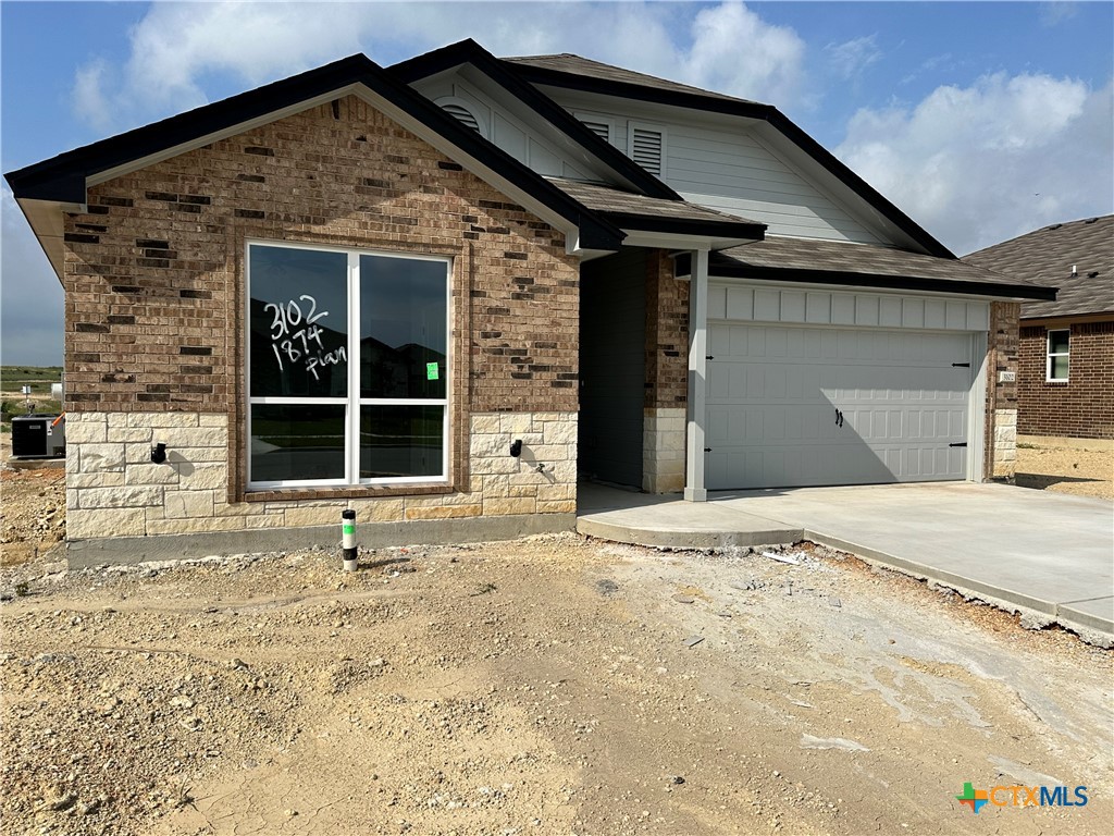 a front view of a house