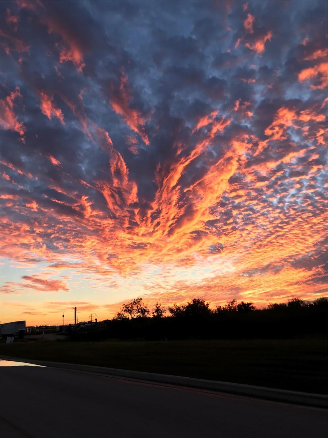 a view of sunset