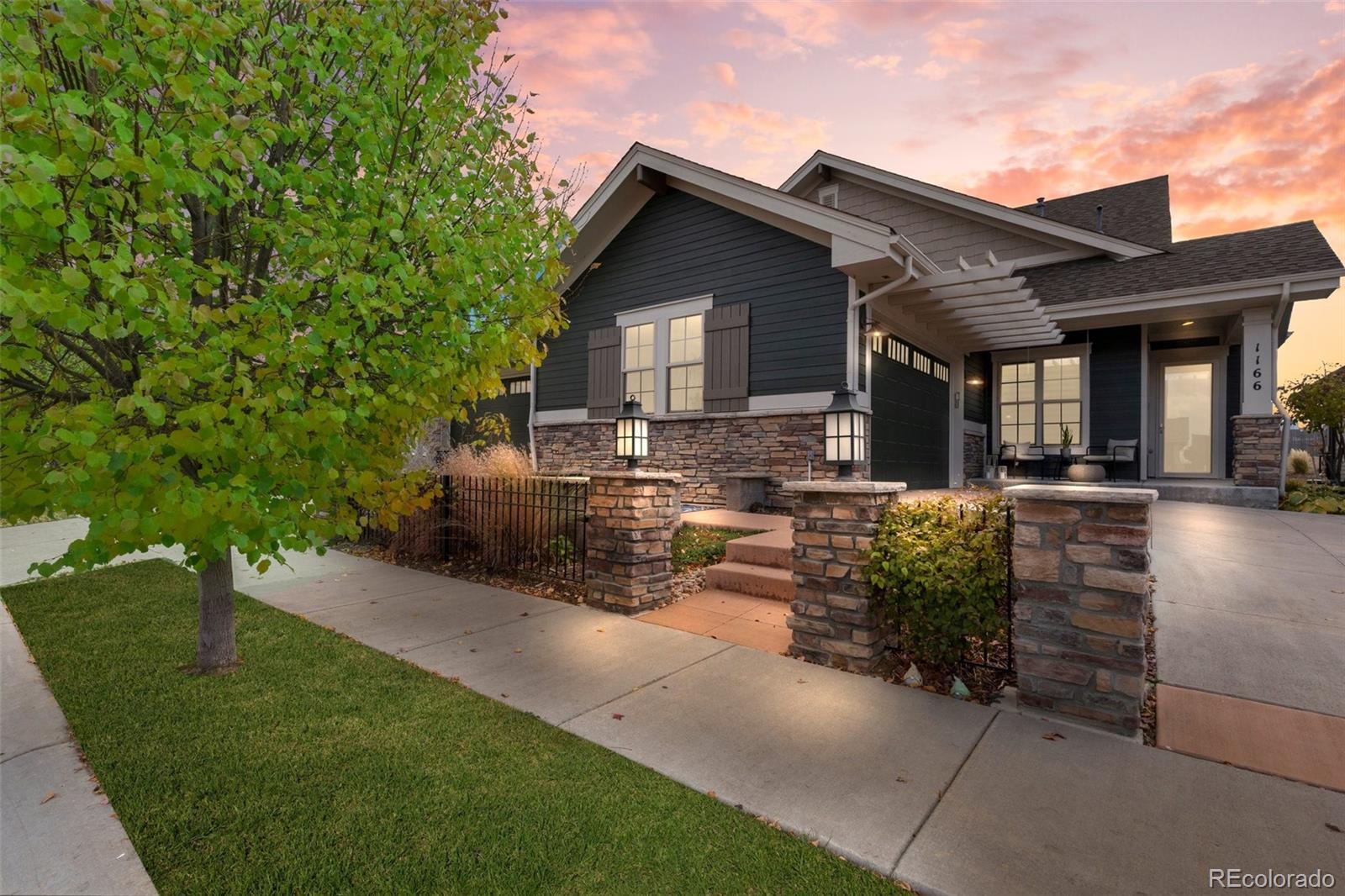 a view of a house with patio