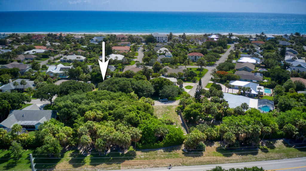 an aerial view of multiple house