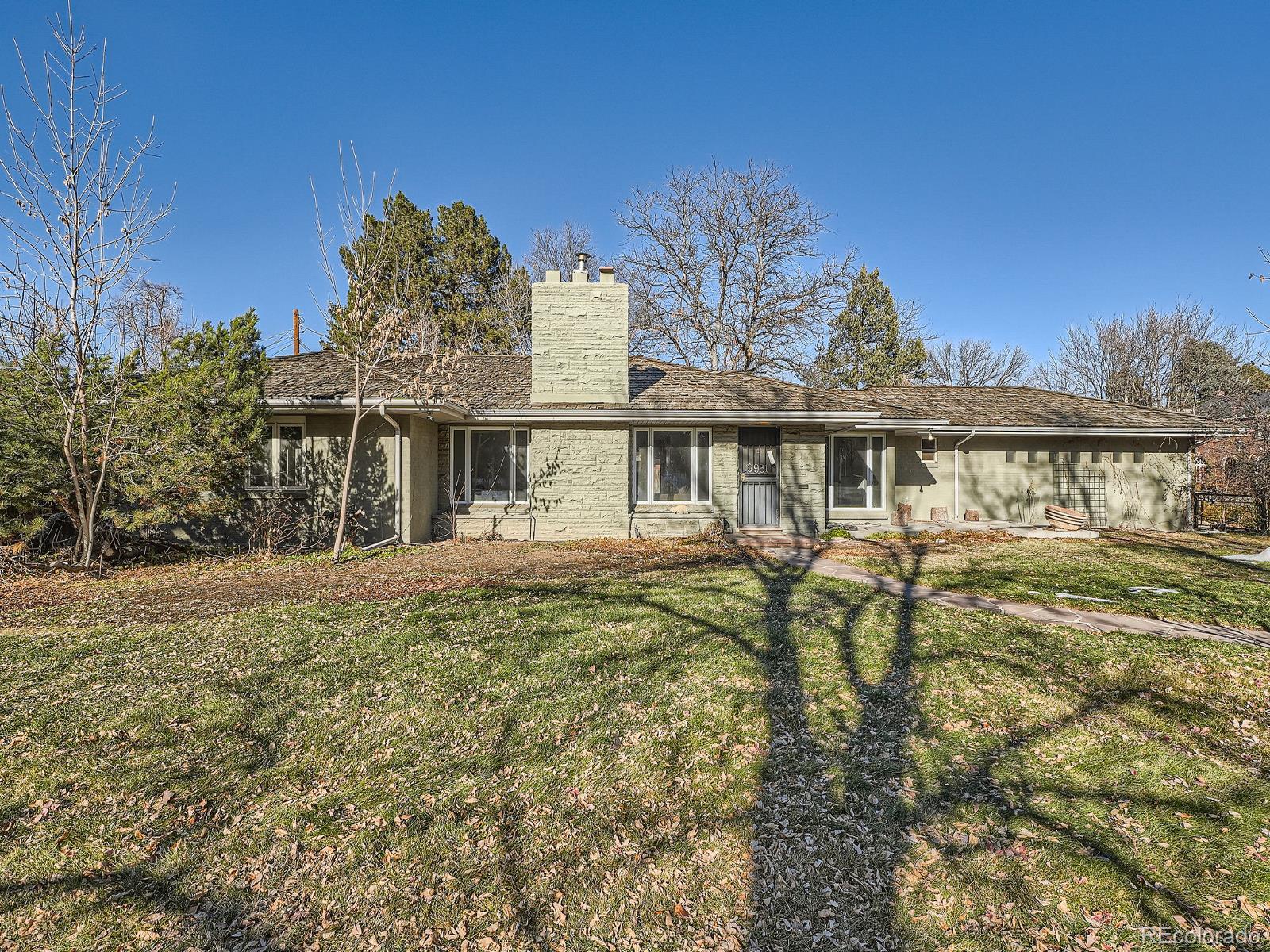 a view of a house with a swimming pool