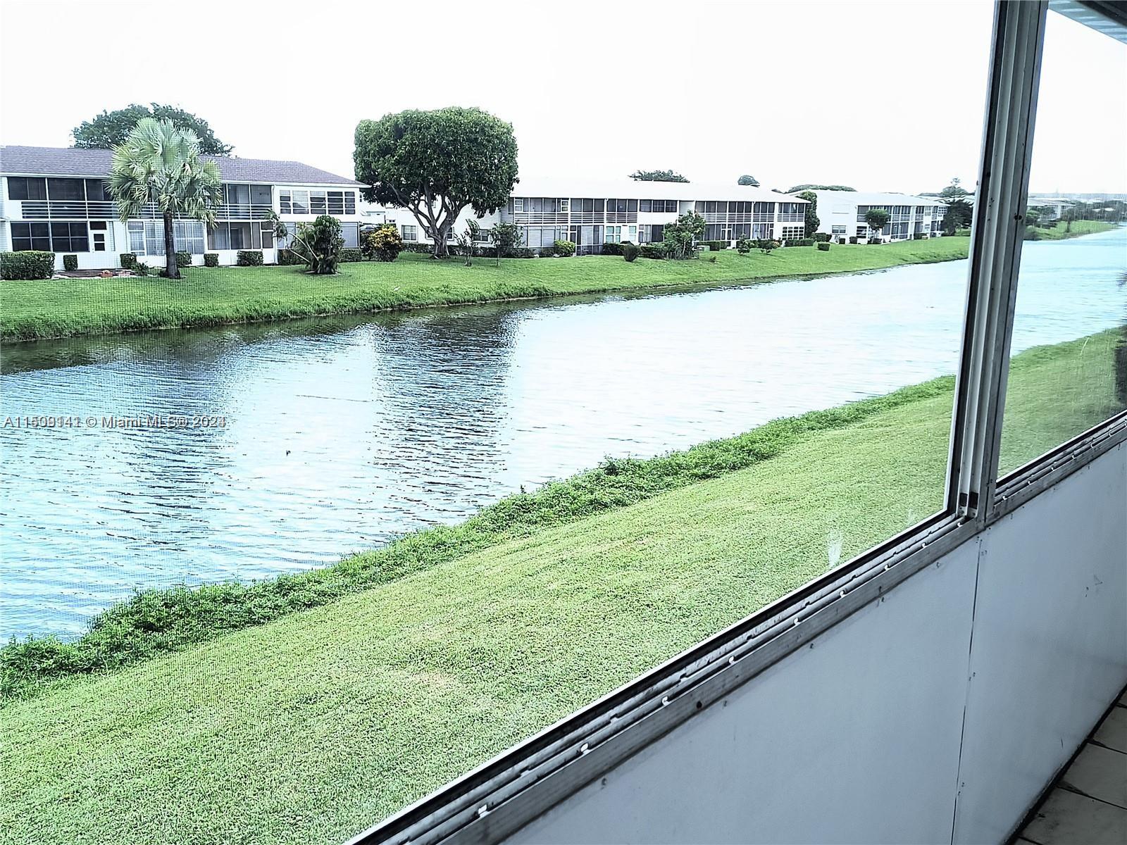 a view of lake from balcony