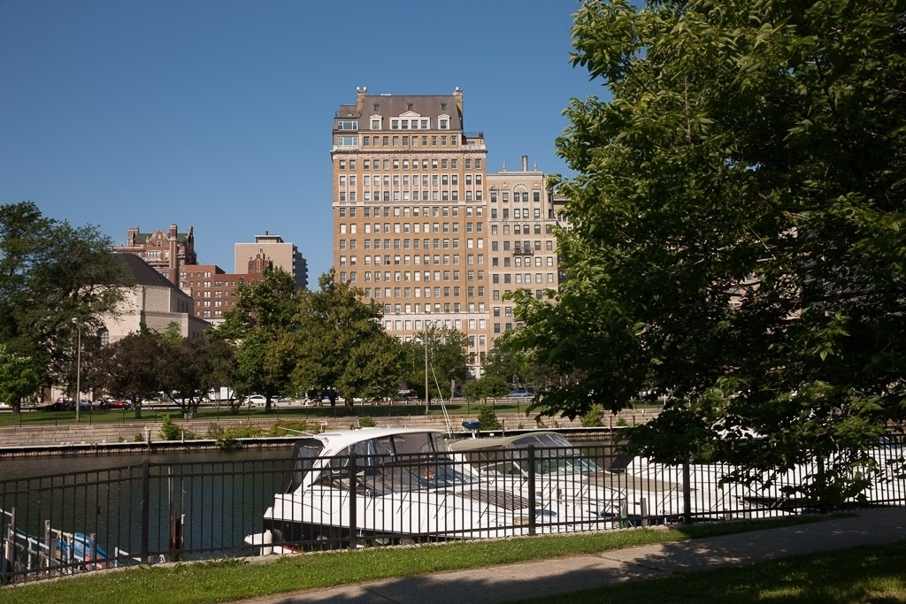 a view of a swimming pool and outdoor space