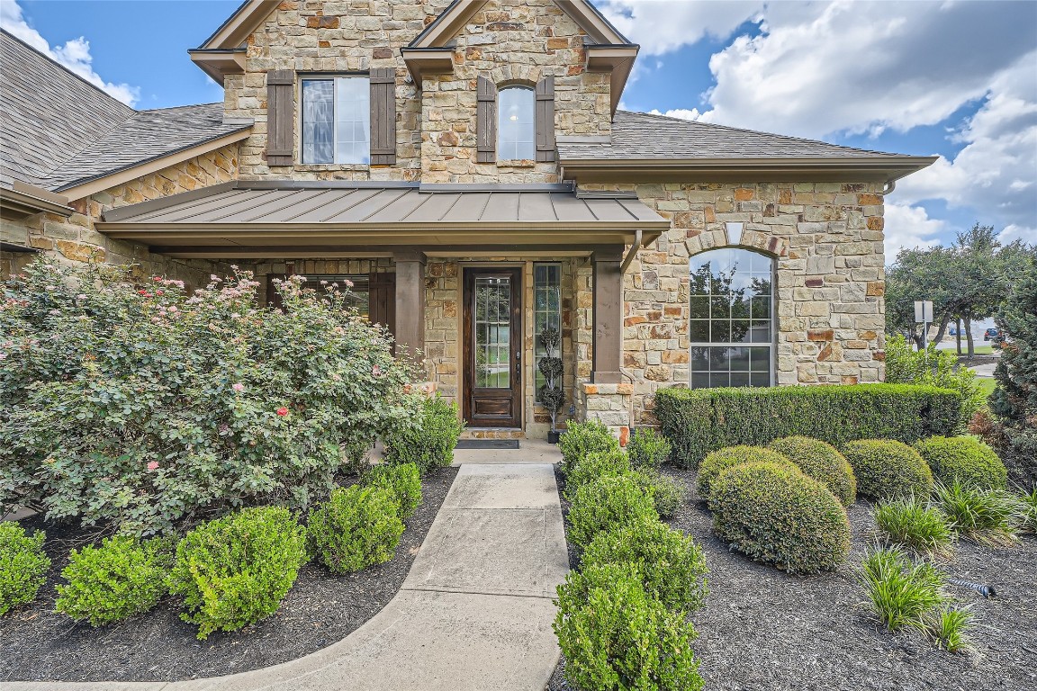 front view of a house with a porch