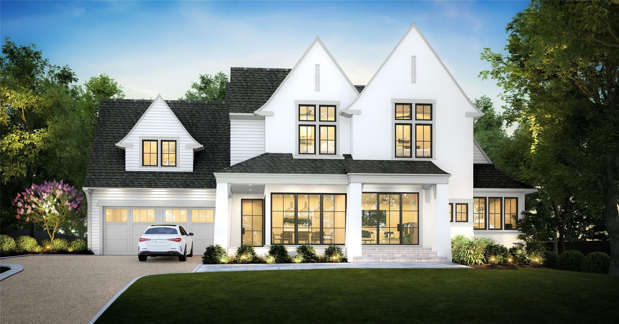 Virtual rendering of front of property