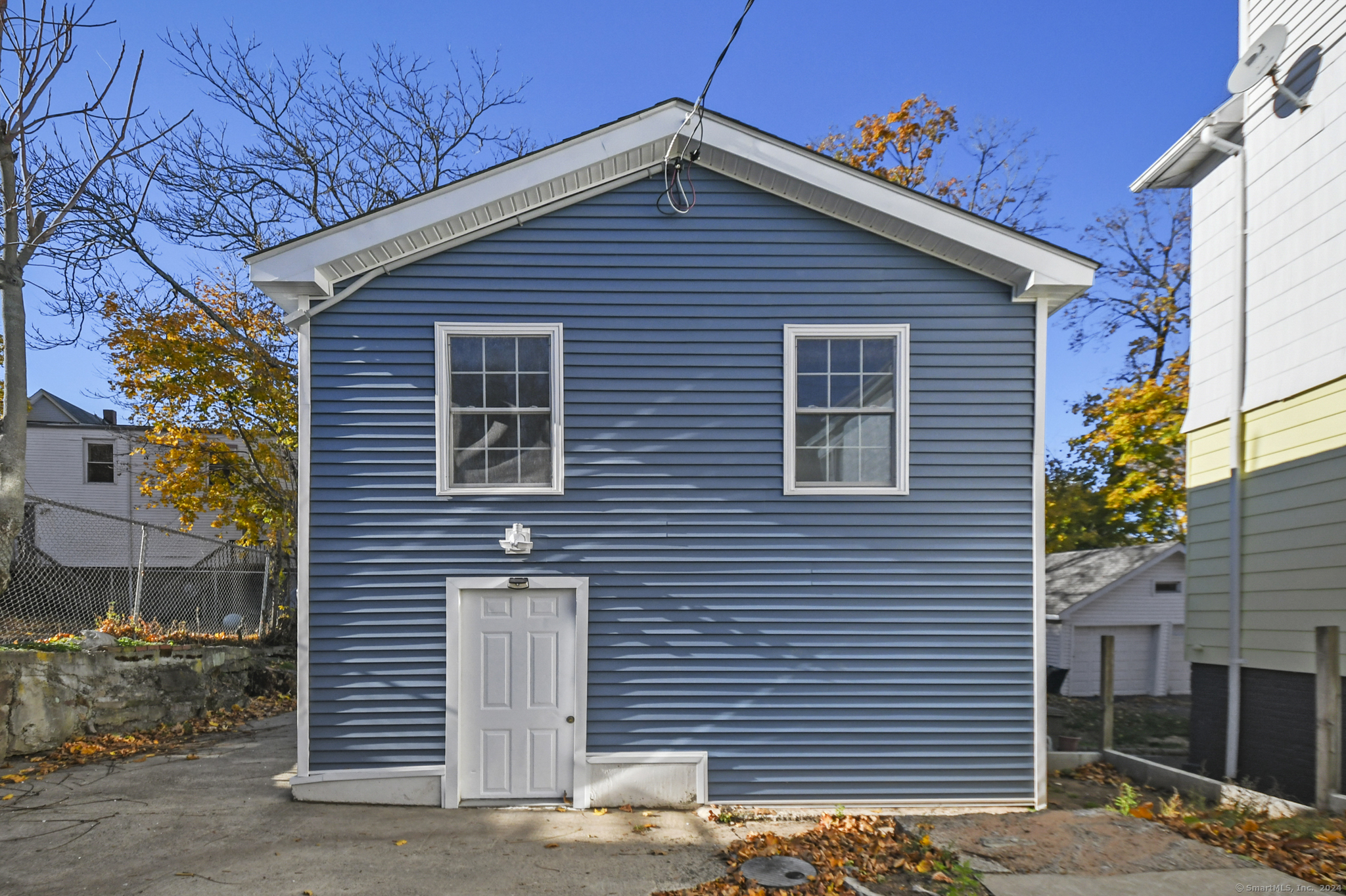 a front view of a house