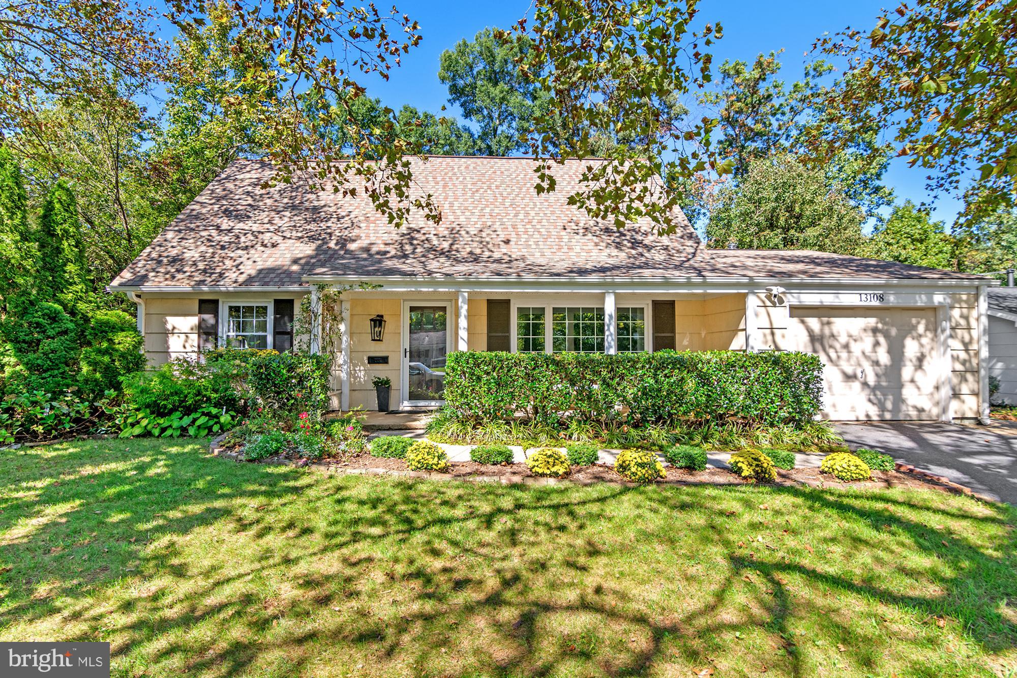 a house view with a garden space