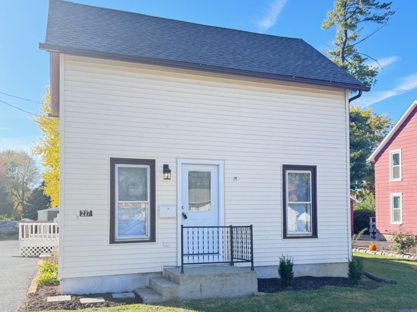 a view of outdoor space yard and front view of a house