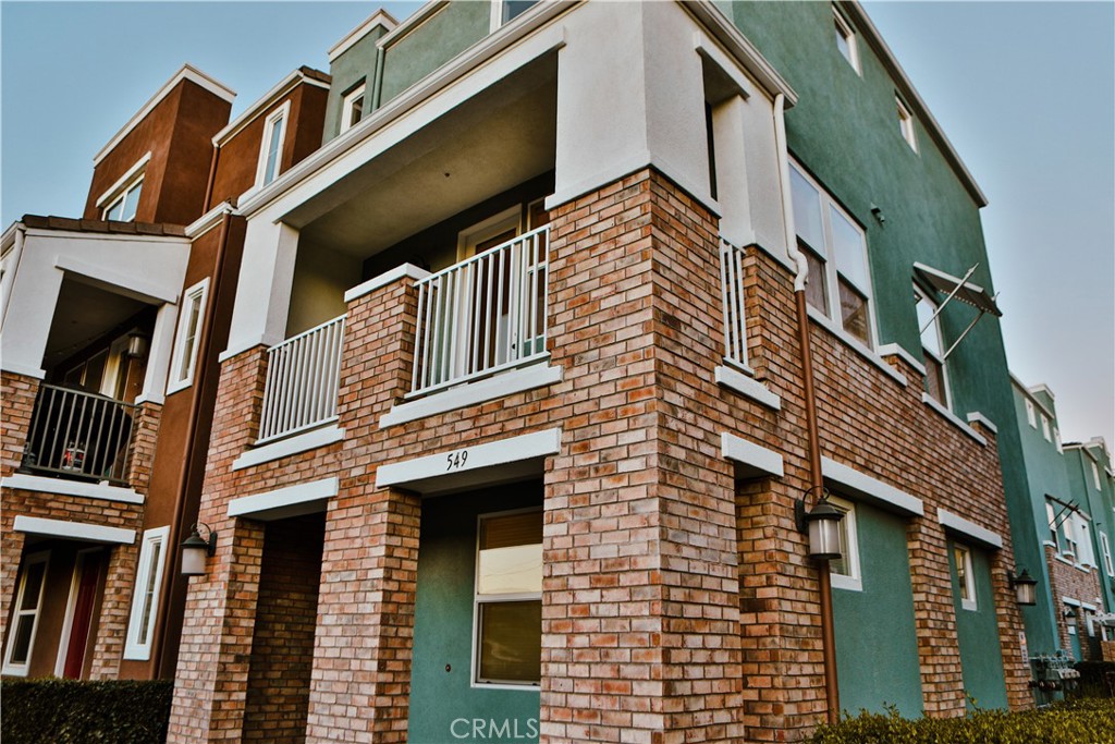 a view of a building with a window