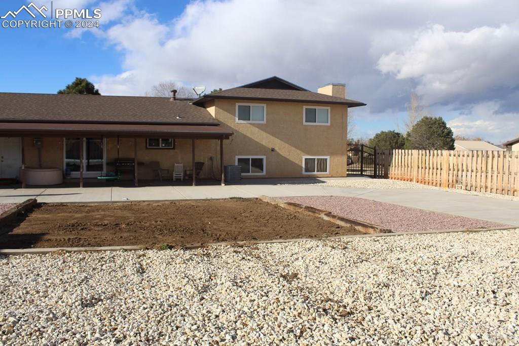 View of rear view of property