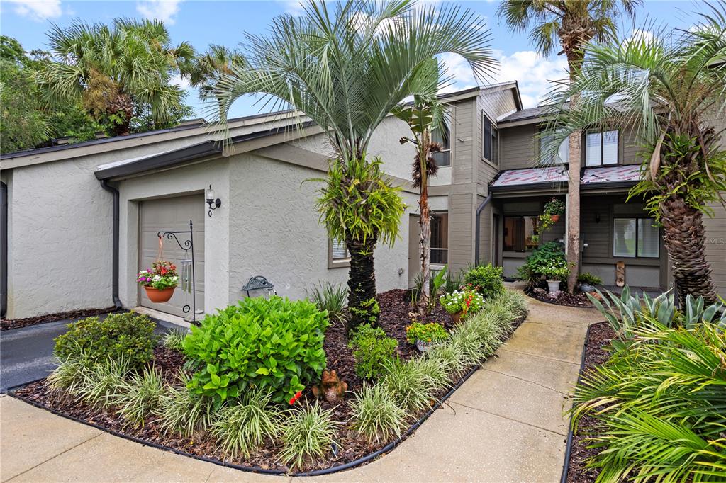 a front view of a house having yard