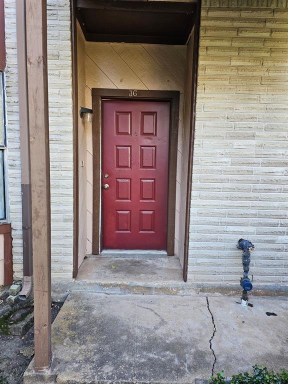 a view of front door of a house