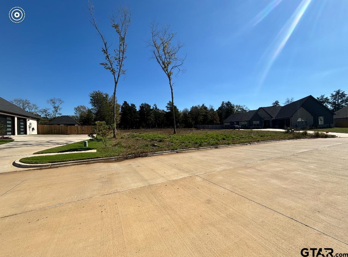 a view of a playground with a yard