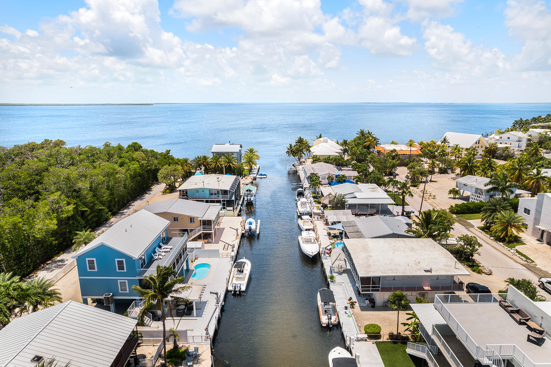 an aerial view of multiple house