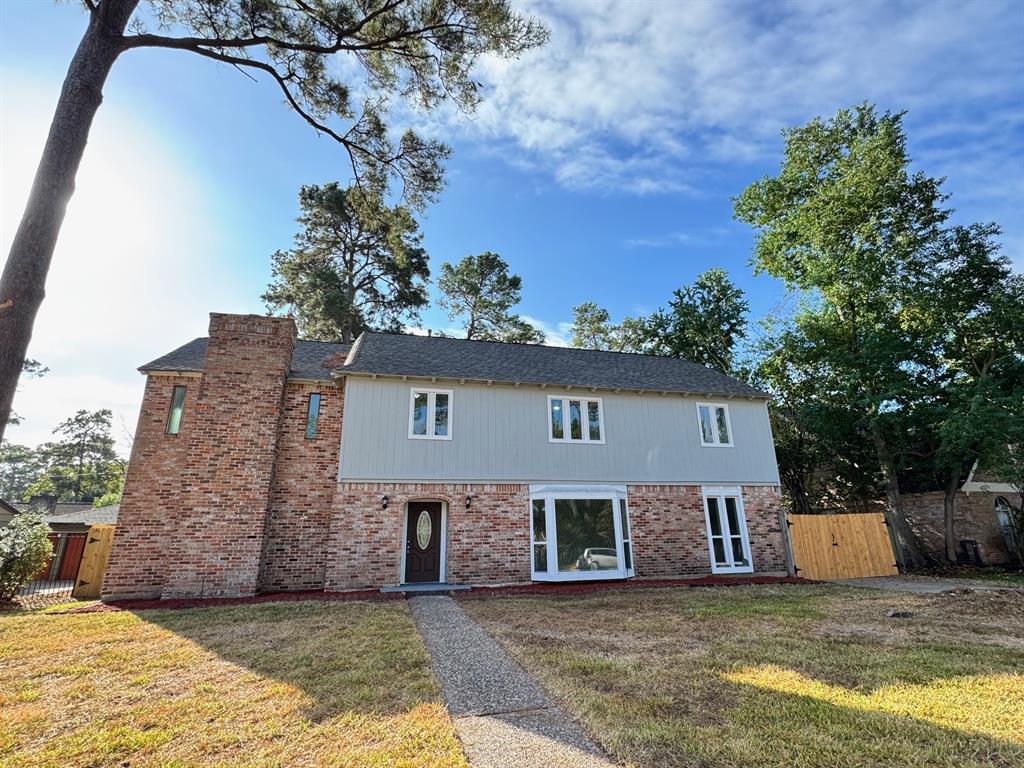 a view of a house with a patio