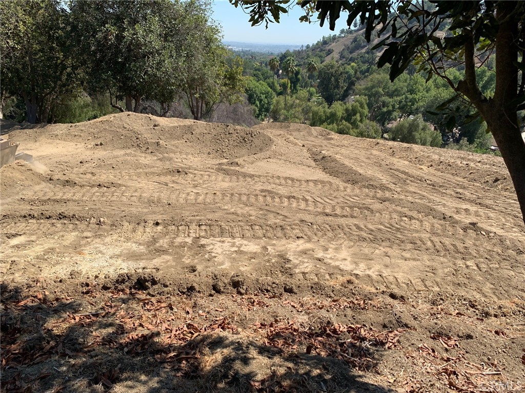 a view of a backyard of a house