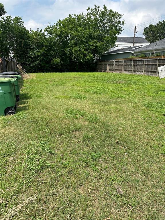 a view of a backyard with a garden