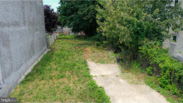 a view of a pathway both side of yard