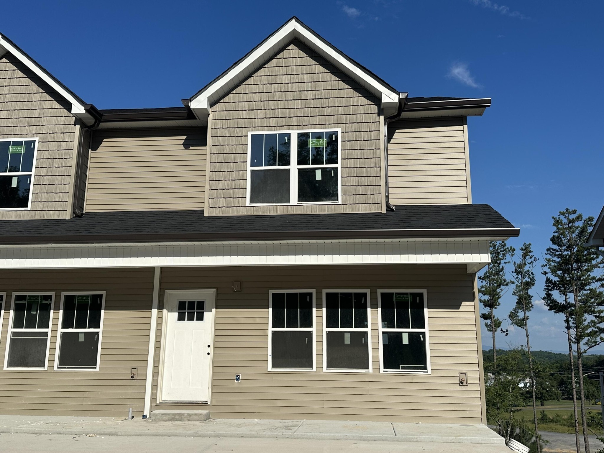 a view of a house with a balcony