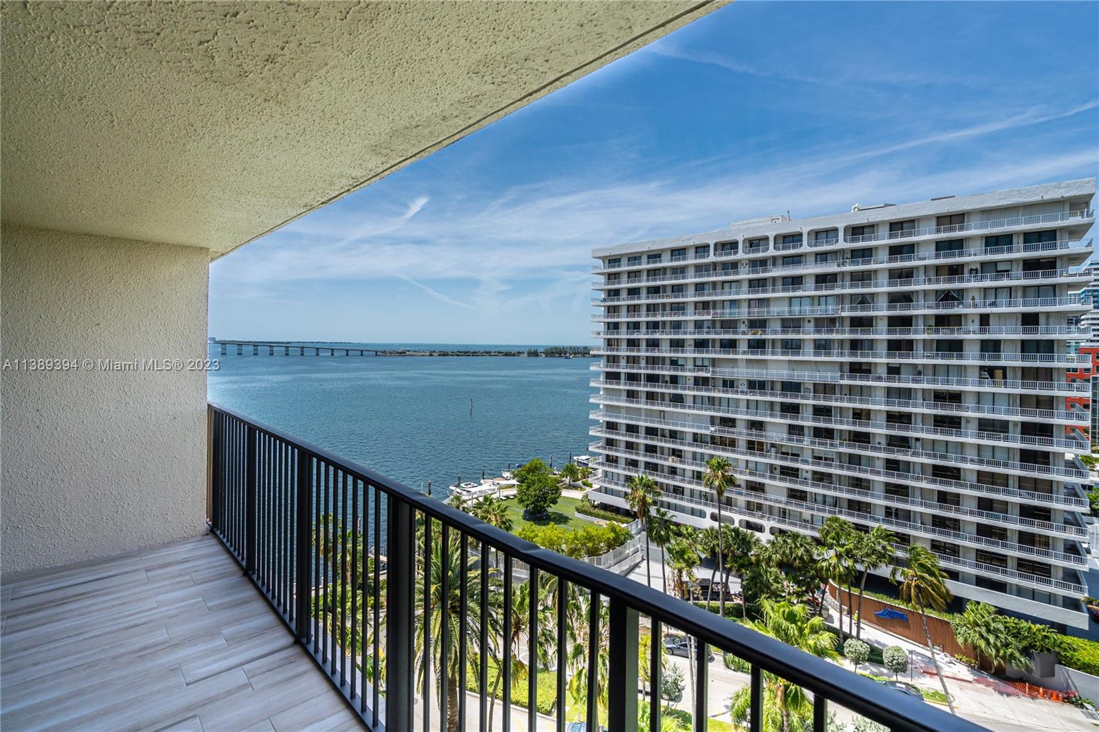 a view of a balcony