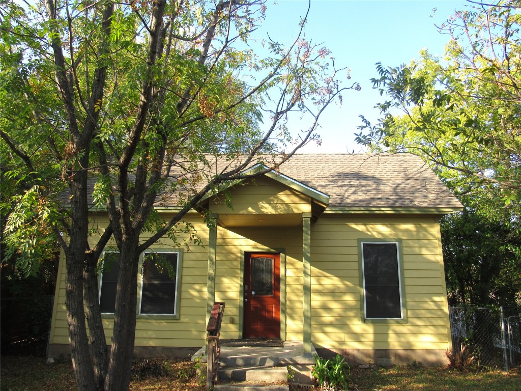 a front view of a house