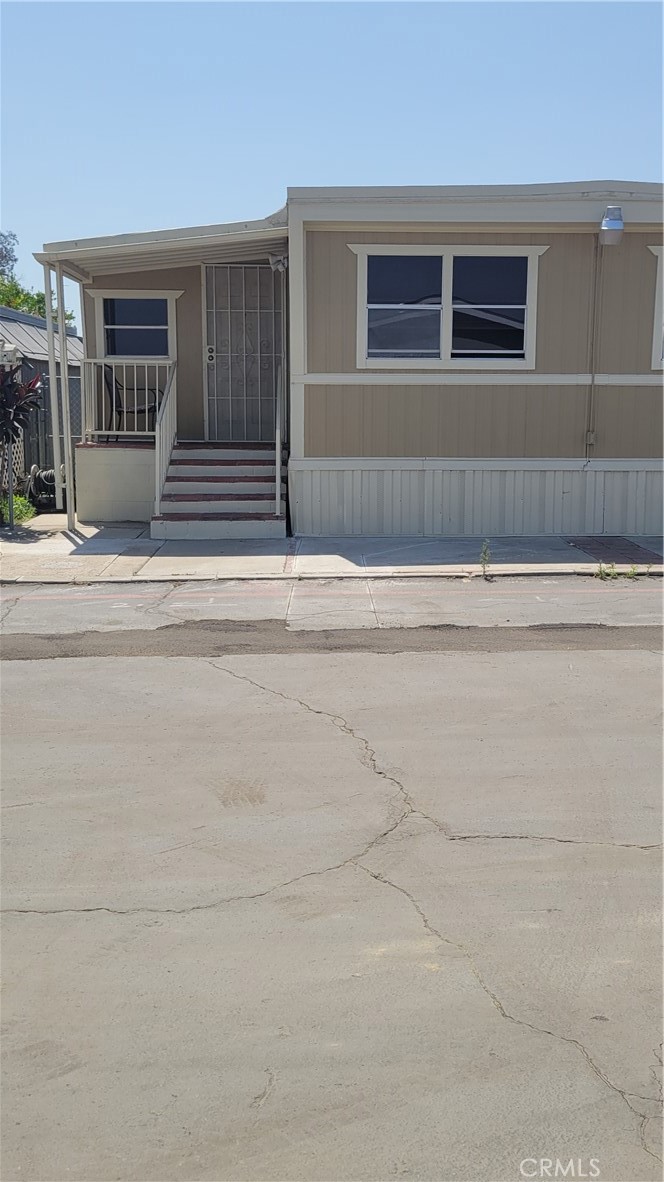 a front view of a house