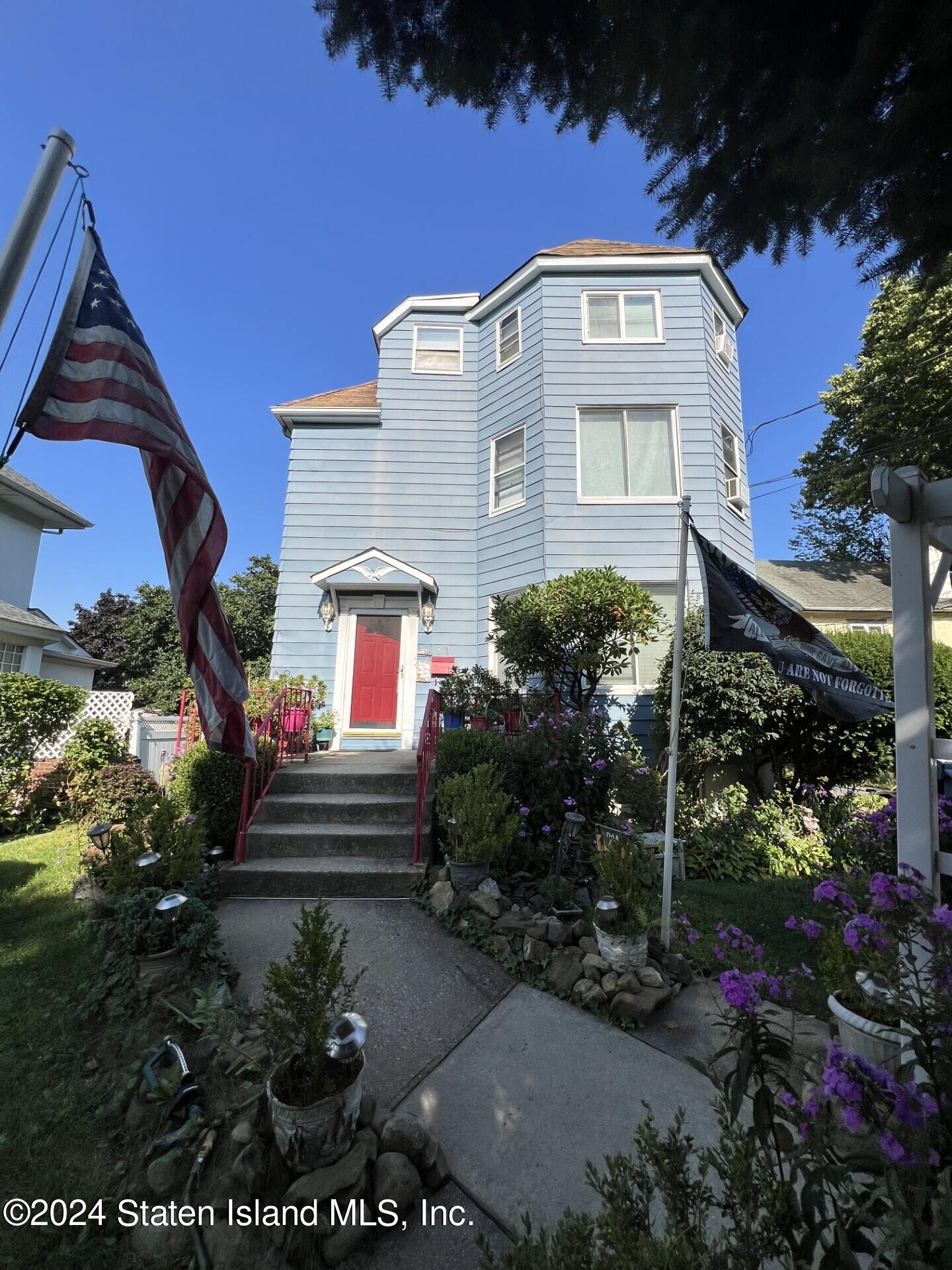 a front view of a house