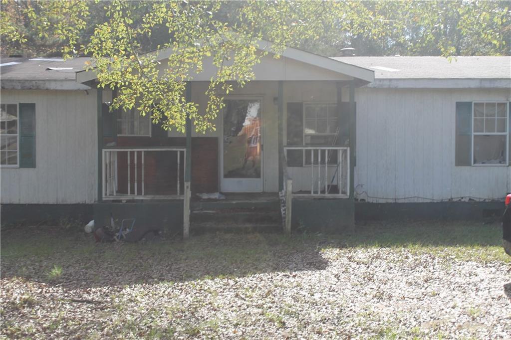 a backyard of a house