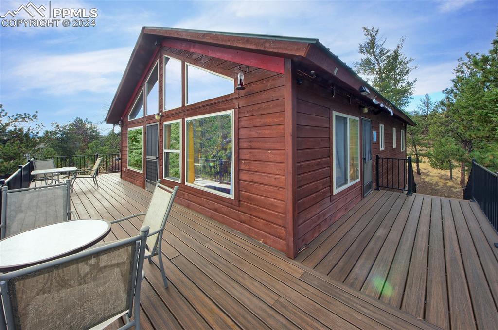 a view of deck with patio