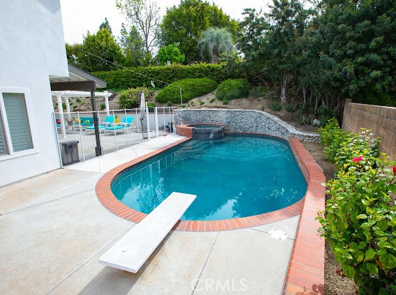 a view of outdoor space and swimming pool