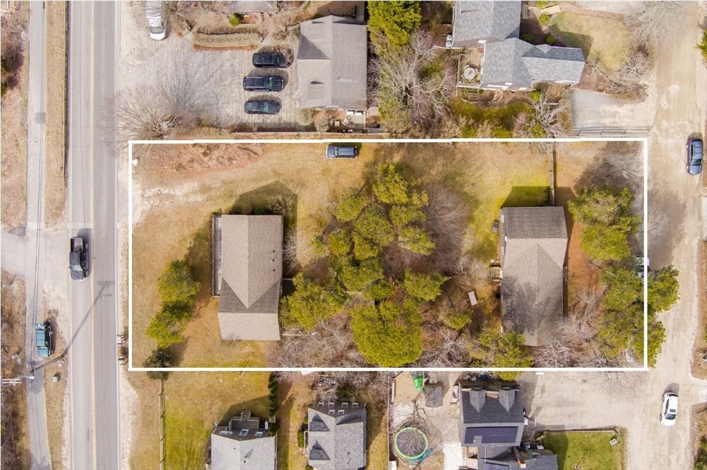 aerial view of a fireplace