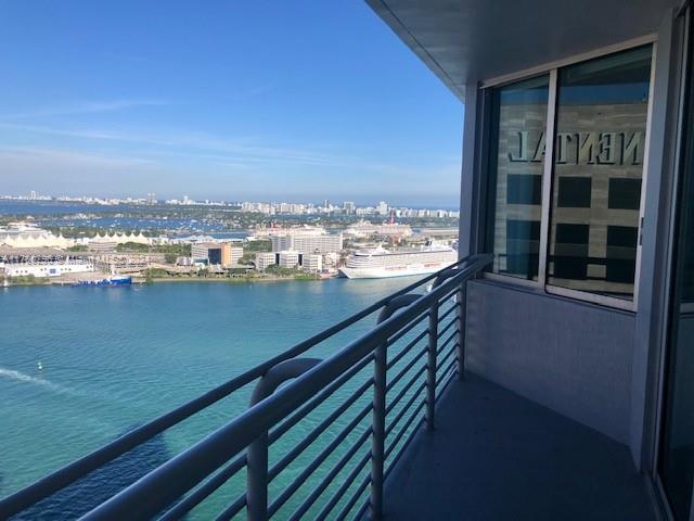 a view of balcony with city view