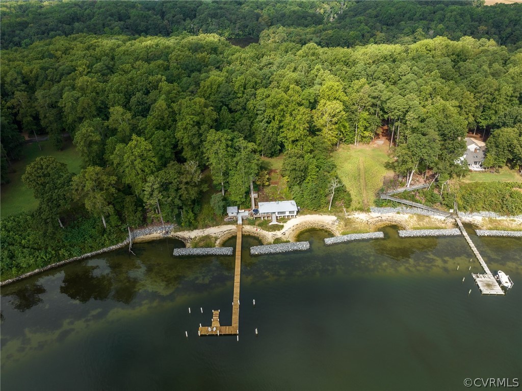 a view of swimming pool from a lake view