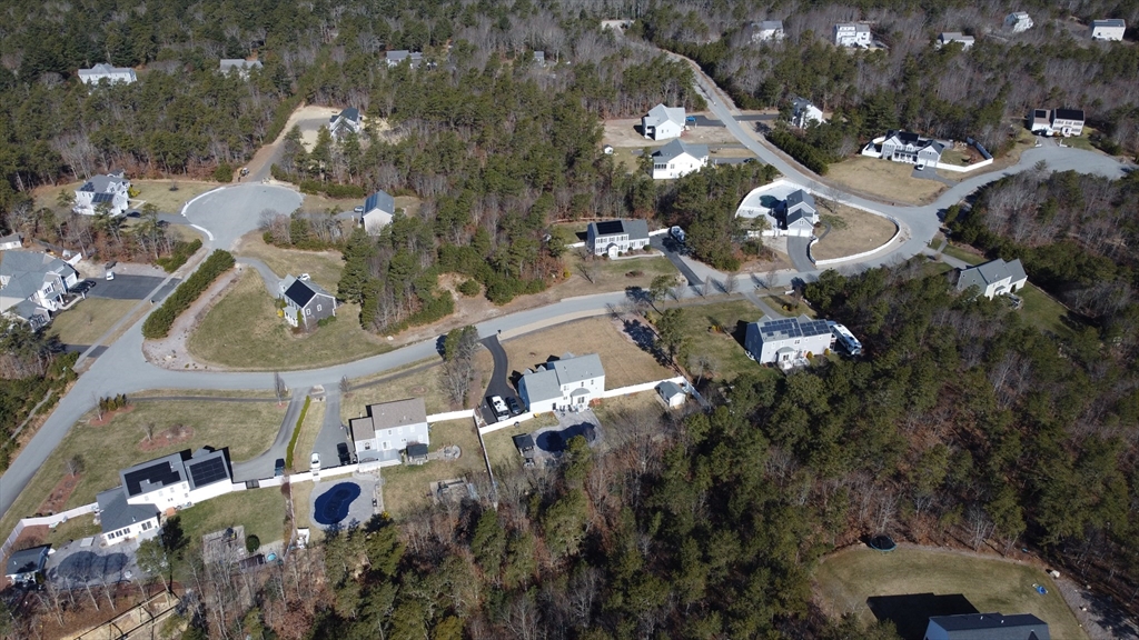 an aerial view of multiple house