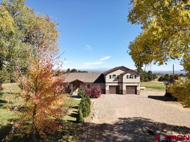 a house view with a outdoor space