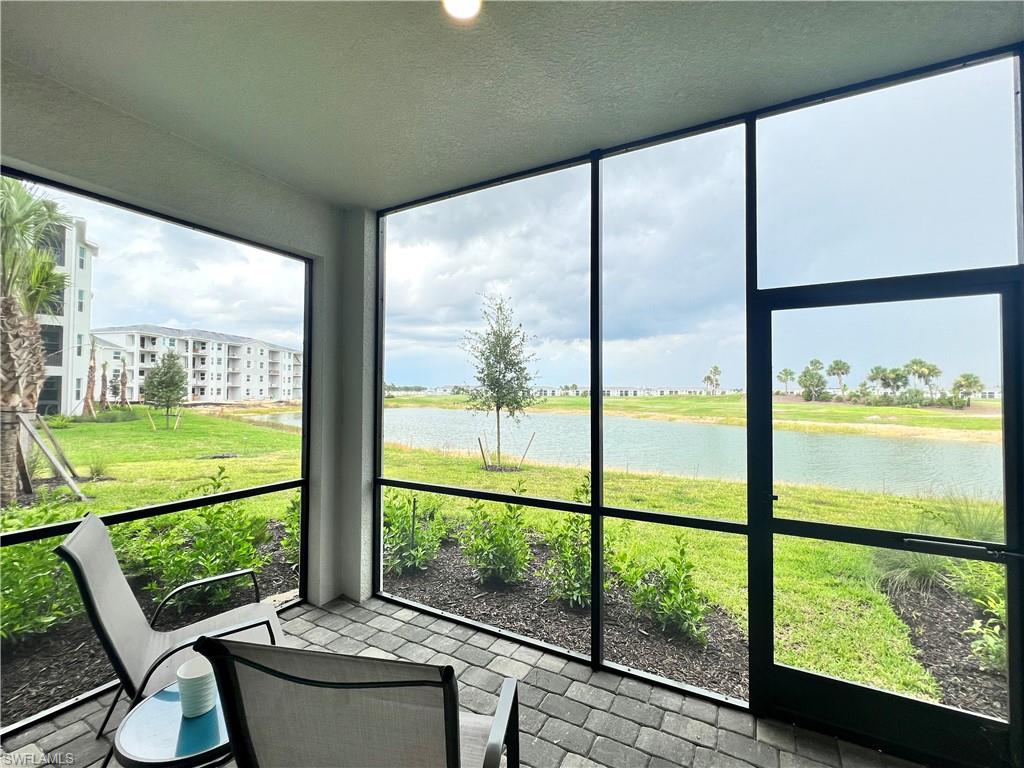 a view of lake from a window