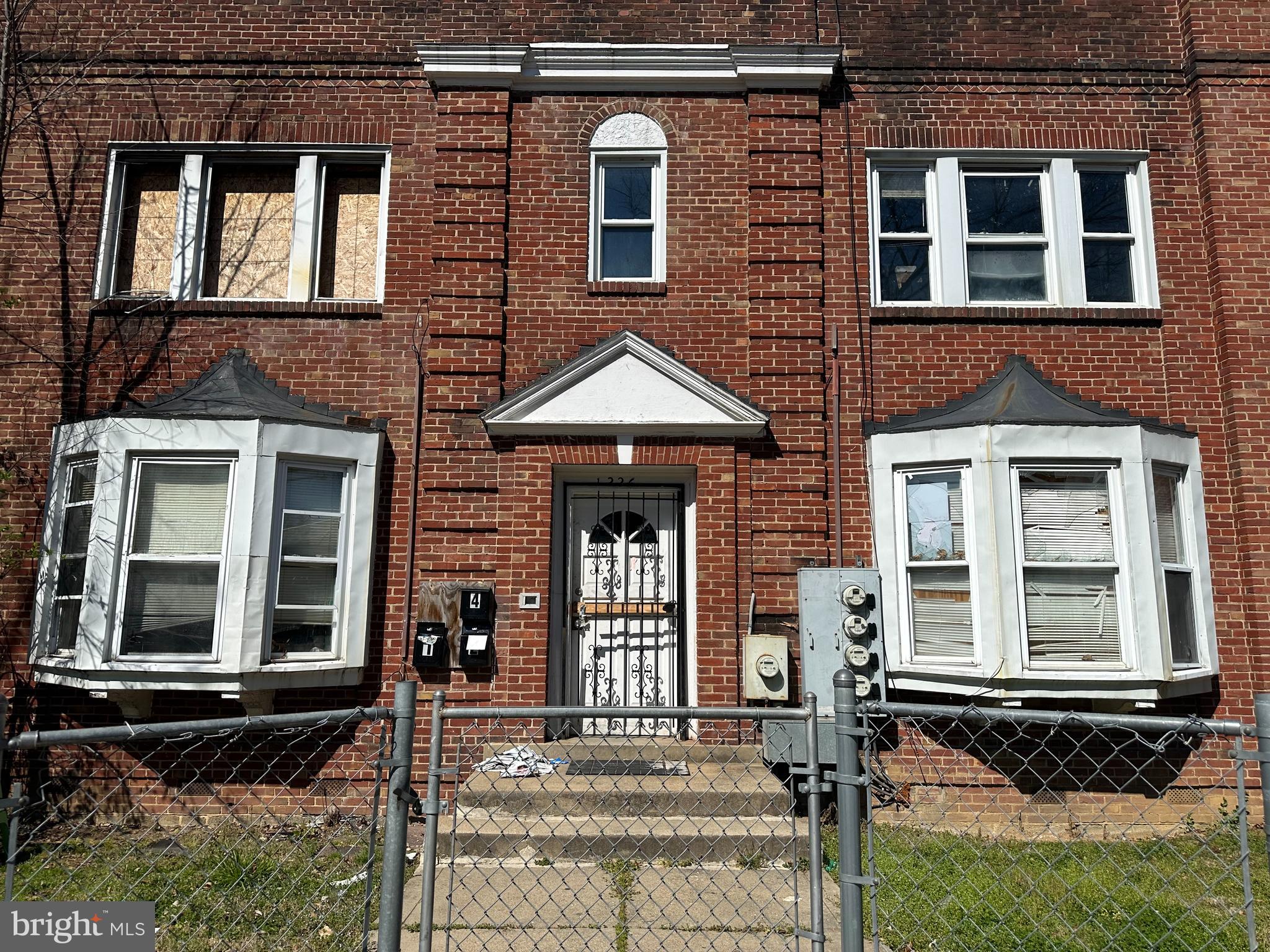 a front view of a house