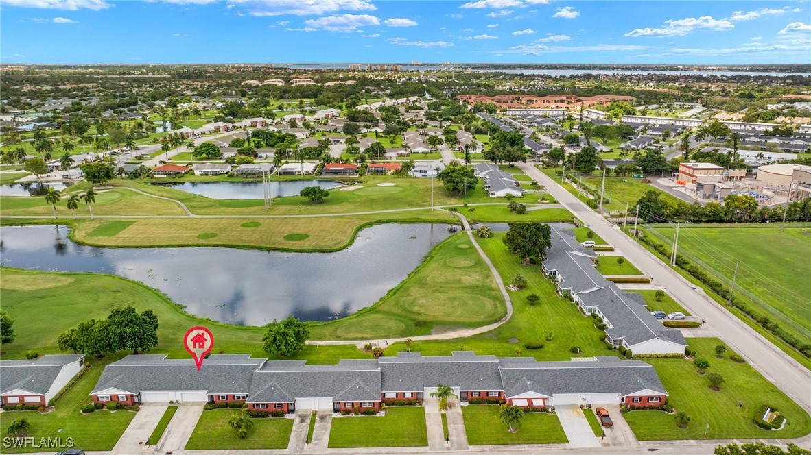 an aerial view of multiple house