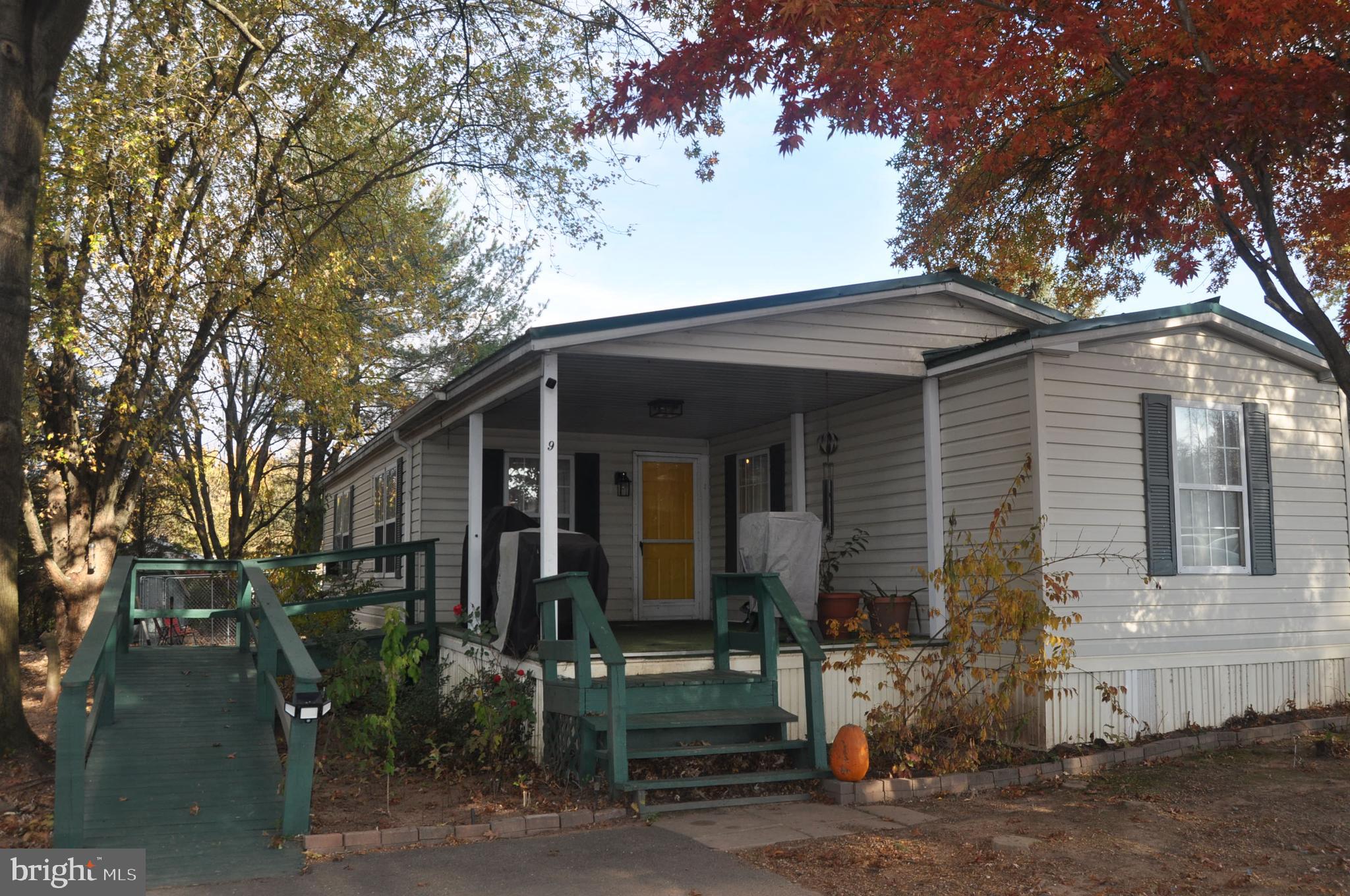 front view of house with a tree