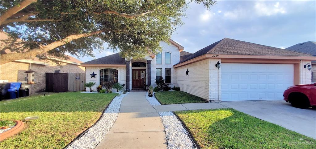 a front view of house with yard