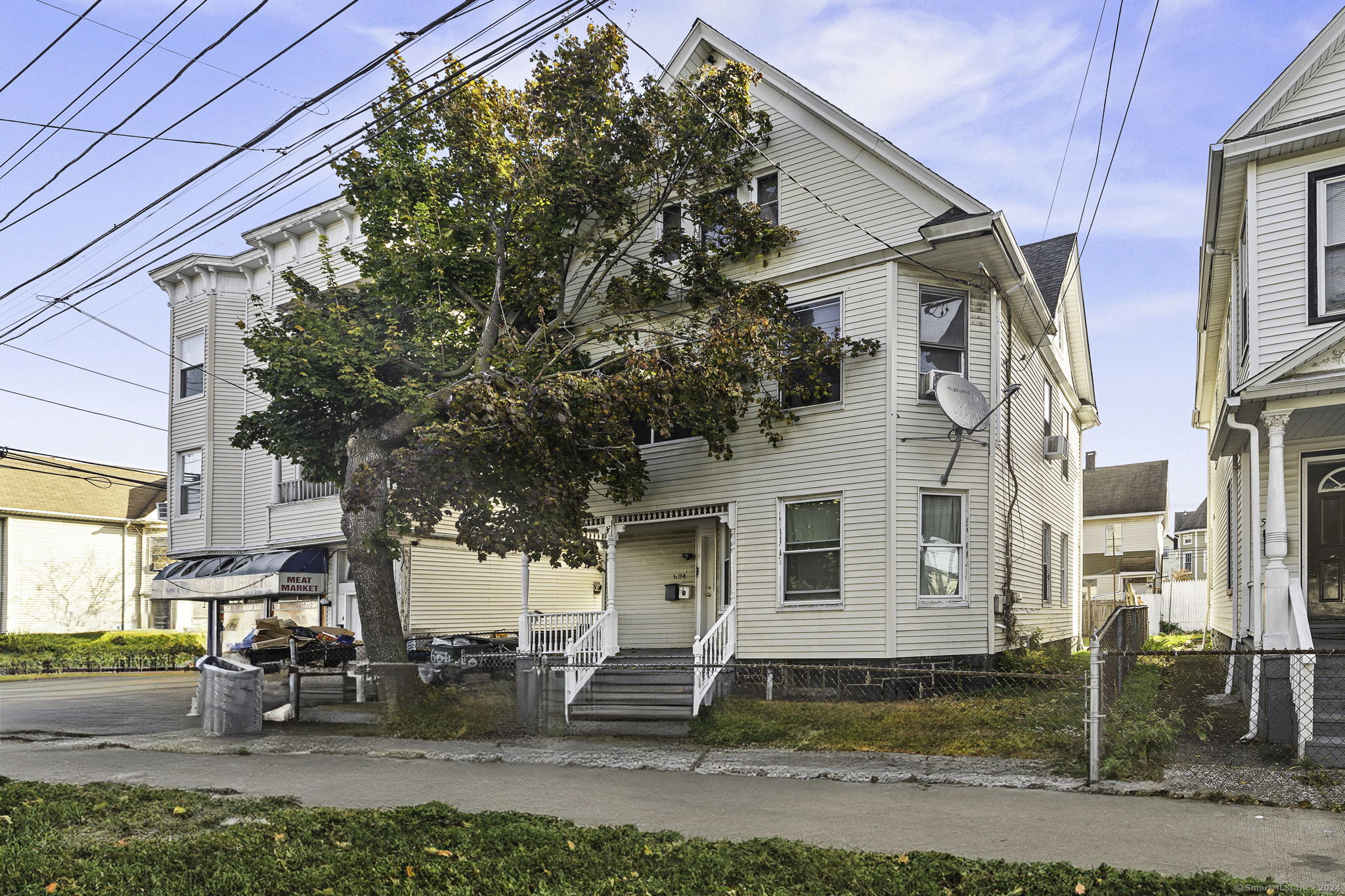 a view of a street with of house