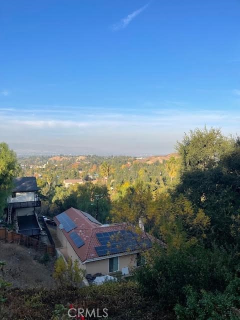 a view of a city with sunset view