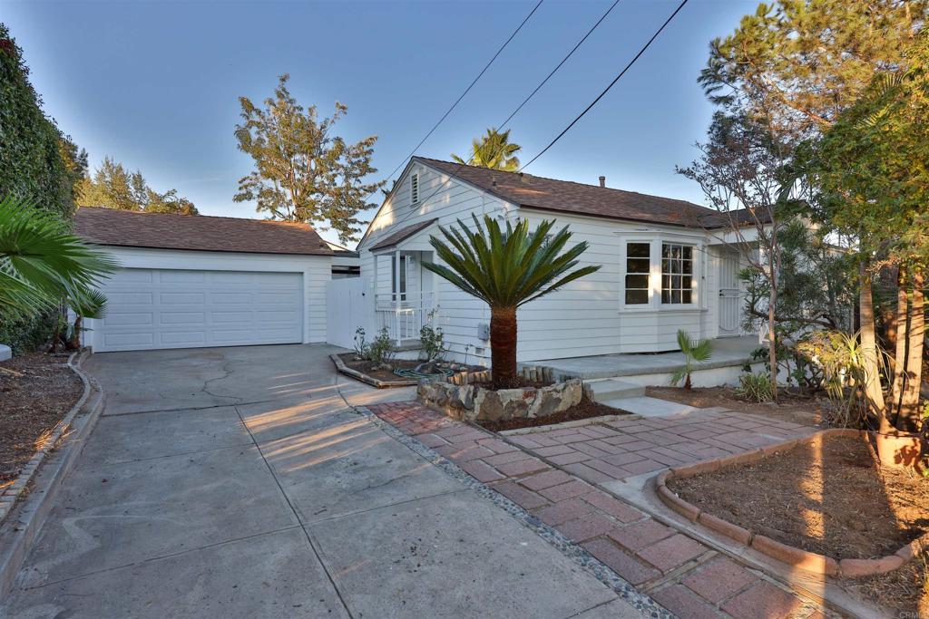 a view of a house with a patio