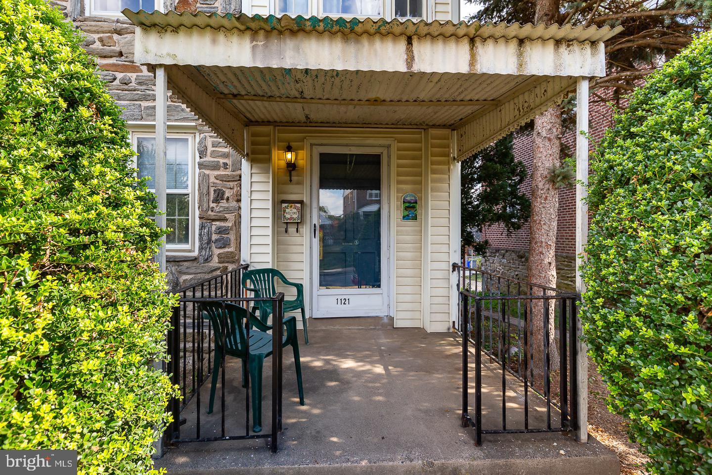 front view of a house with a porch