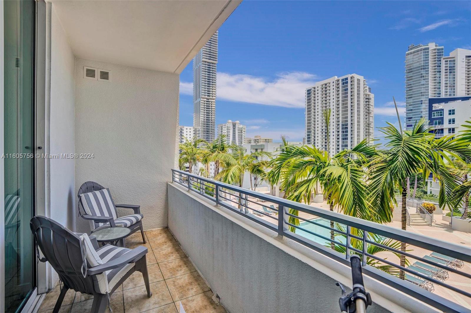 a view of balcony with outdoor seating and plants