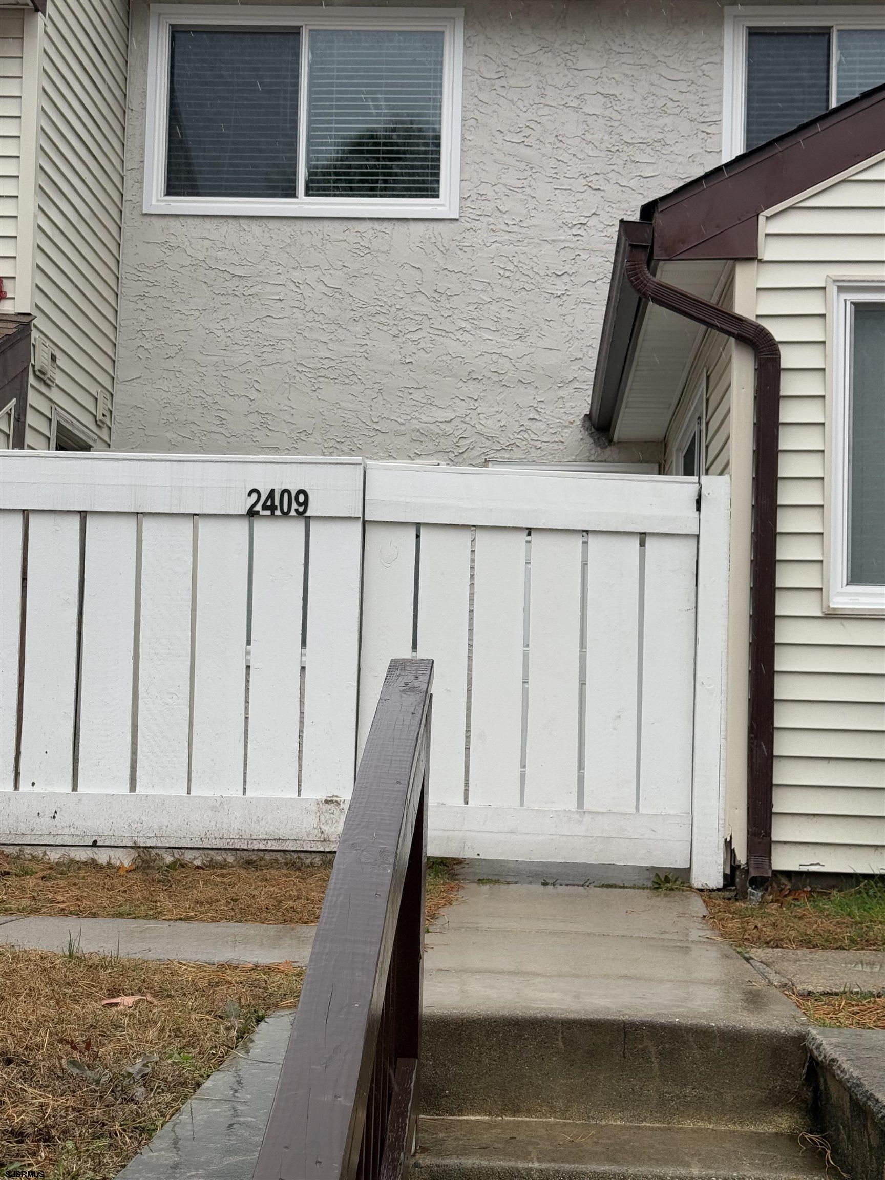 a view of a door of the house