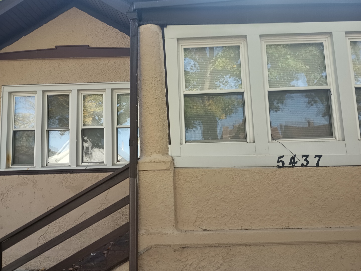 a view of a bathroom with a window